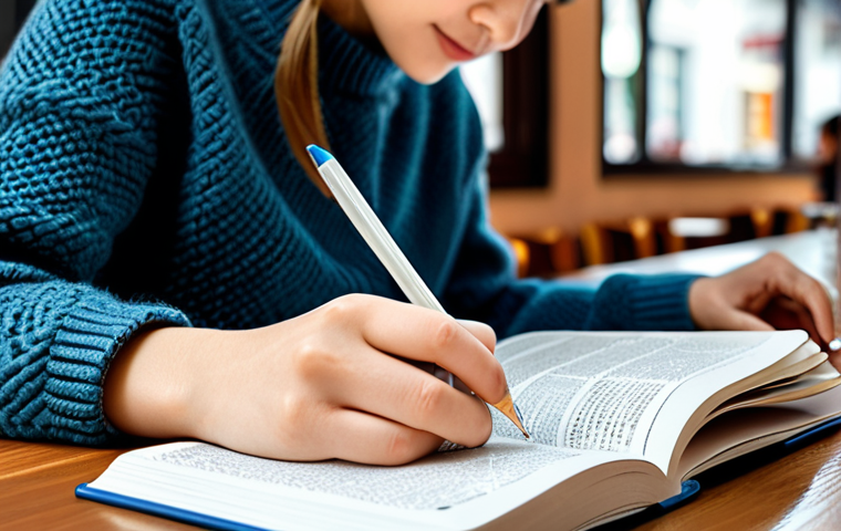 문화적 적응 - Cultural Immersion**

"A young woman in modest travel attire, exploring a vibrant foreign market, fu...