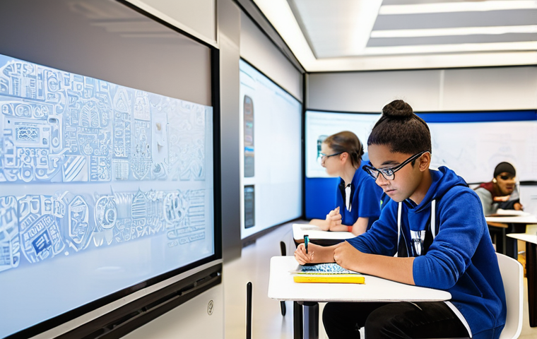 문화인류학과 교육학 - **Children exploring global cultures to foster empathy.** A group of middle school students, aged 12...